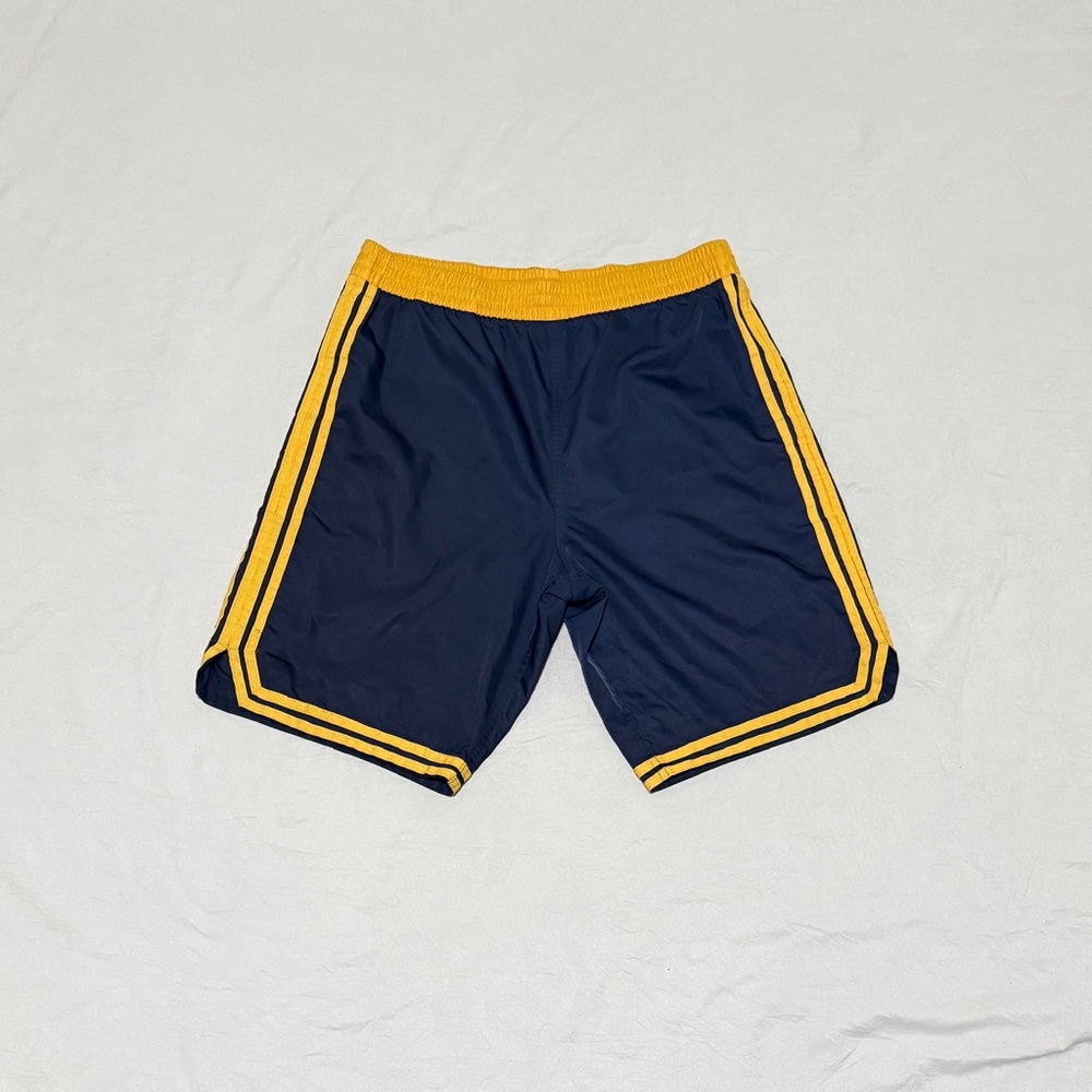 Polo Sport Men's Navy and Yellow Athletic Shorts